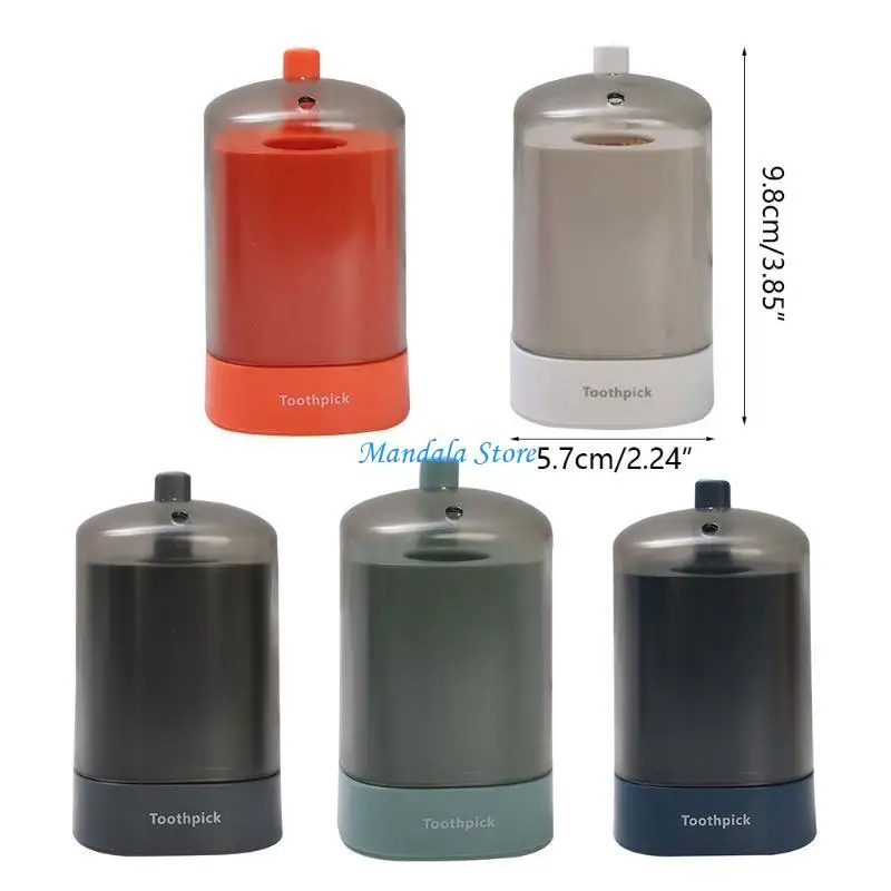 U2JC 5 Colors Creative Automatically Up Toothpick Box Convenient Life Home T