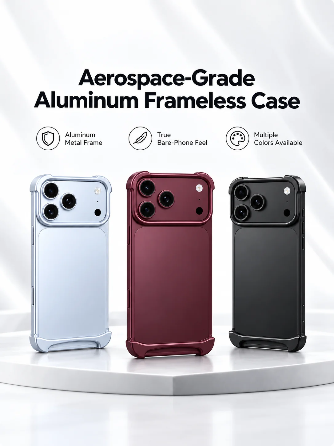 Oryginalne, wykonane z metalu aluminiowego, wytrzymałe etui typu ARC do iPhone 18, 17 Pro, 17 Pro Max, Air – dwuwarstwowe, wyjątkowe, zapewniające wysoki poziom ochrony. — zdjęcie produktu 7
