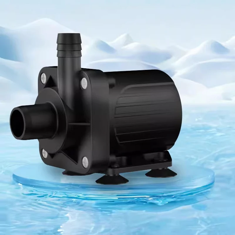 12V Micro Brushless Water Pump 8W 15W, Waterproof Circulating Filter Pump for Fountain Aquarium, Max Lift 2.5m 3.5m