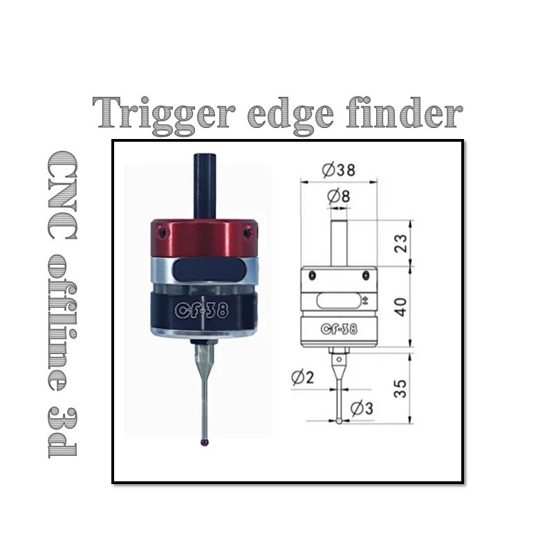 

Cnc Cf-38 3d Trigger Edge Finder Milling Machine Three-coordinate Precision Probe