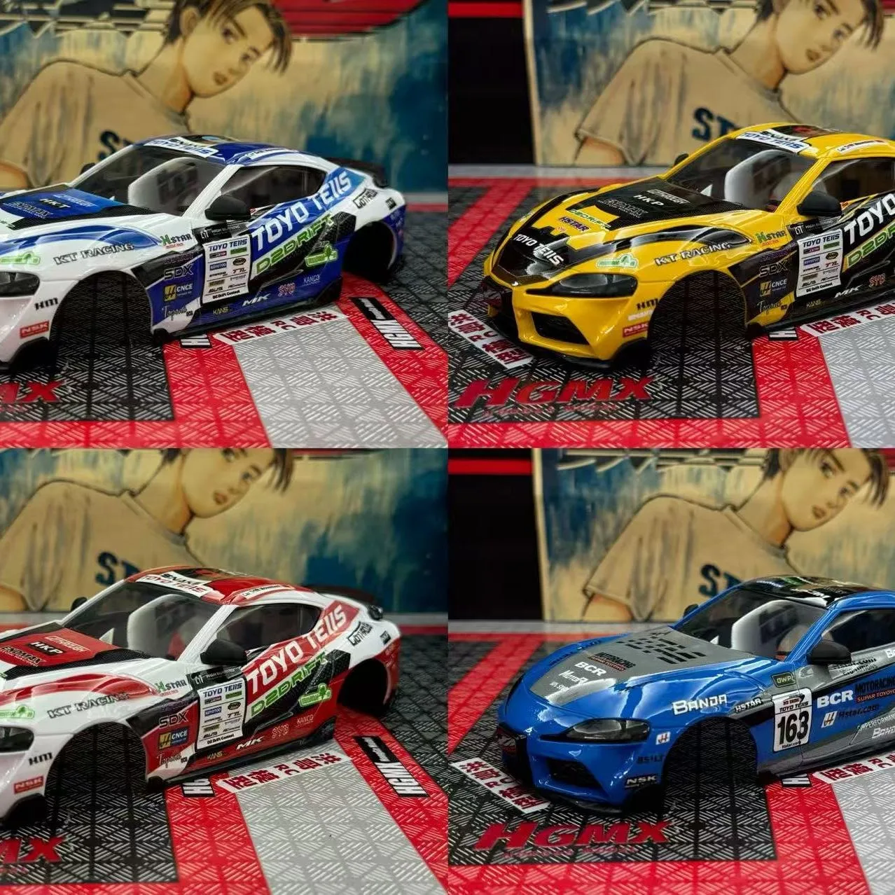 FATJAY 1/24 MINI-Q8, HFD1, AE86, Supra, Dodge Hellcat Yaris 911 GTR35 Car Shell Car Case