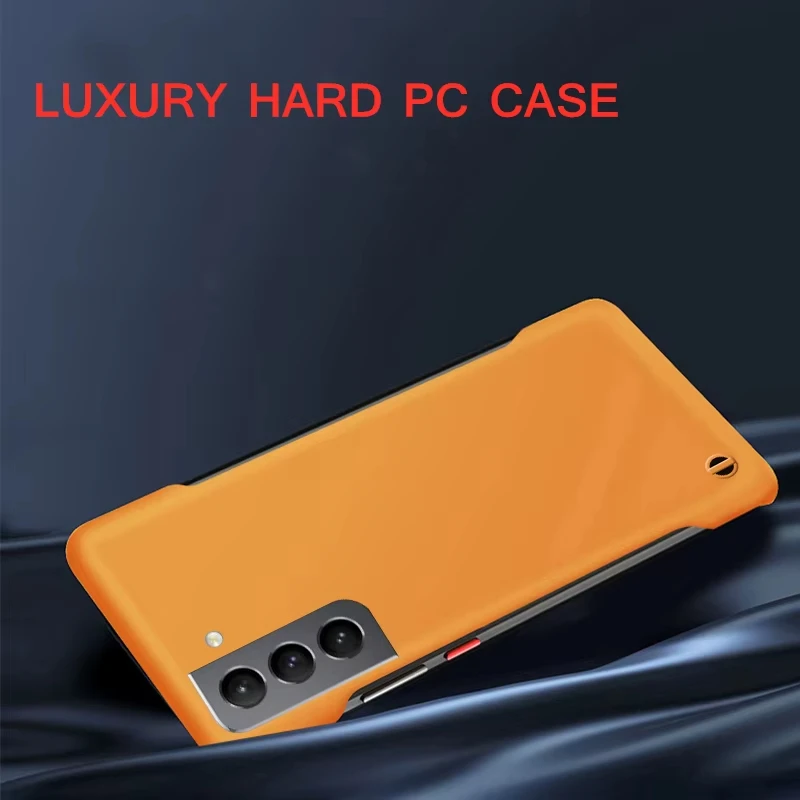 Funda ultrafina sin marco y mate para Samsung Galaxy S25 S24 S23 S22 S21 S20 Ultra Plus FE, con protección de cámara de lujo 4