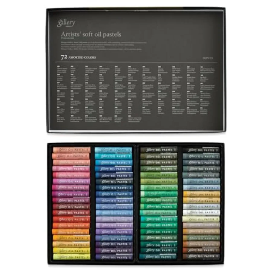 

Gallery Professional Artists' Soft Oil Pastels Set of 72 Vibrant Colors for Blending