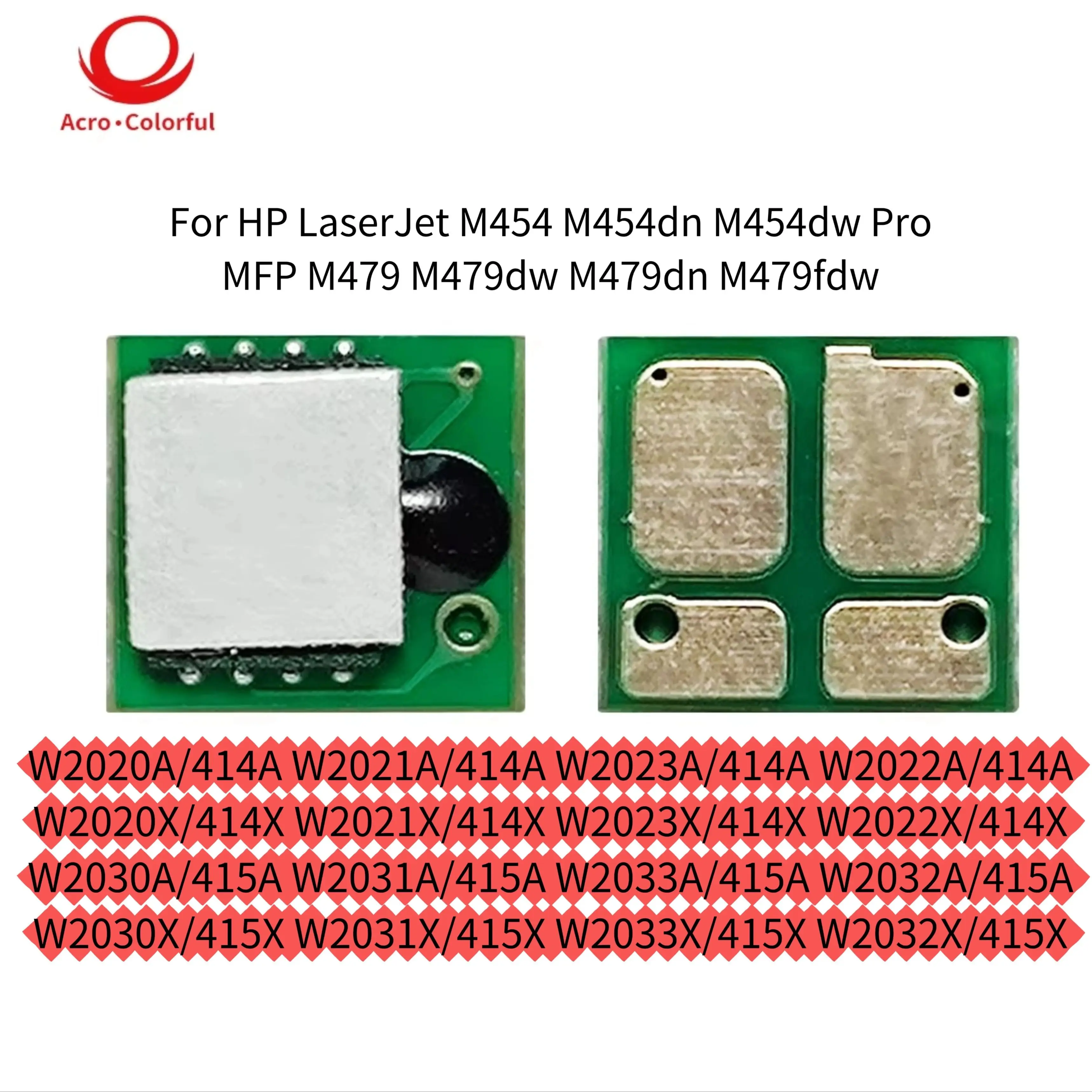 414A 414X Compatible 415A 415X Toner Chip for HP LaserJet M454dn Pro MFP M479fdw Printer Cartridge Chip
