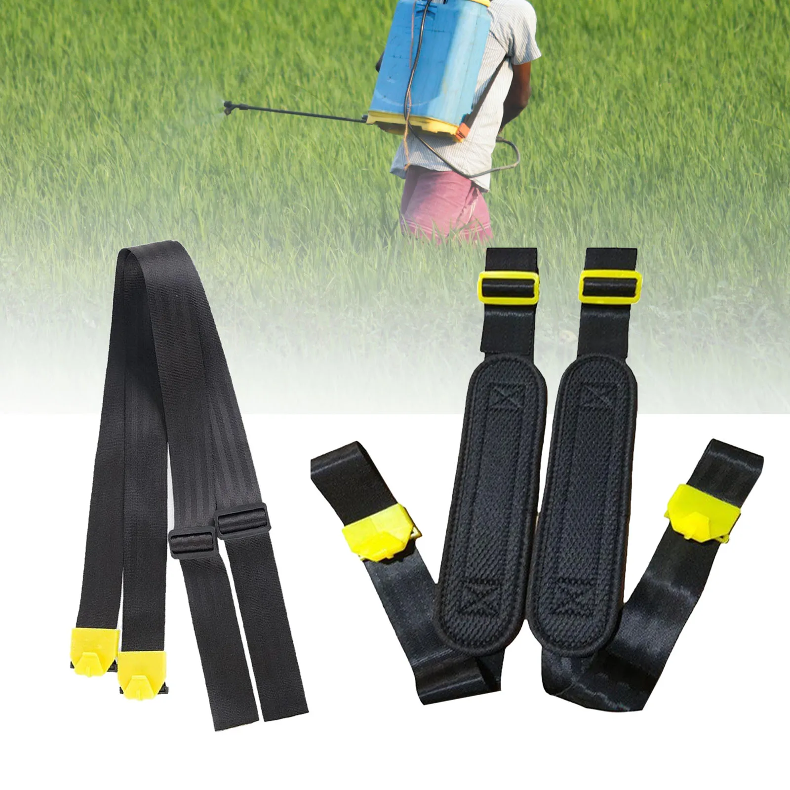 2 Pieces Backpack Sprayer Replacement Straps Nylon Manual Shoulder Sprayer Strap Belts Adjustable Garden Sprayer Accessories