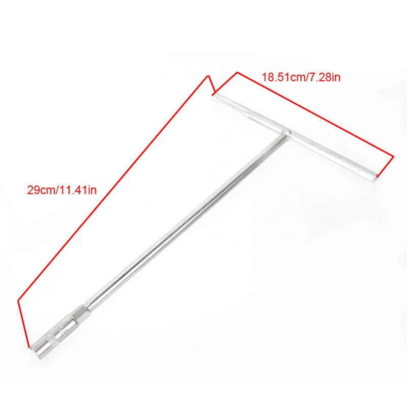 Industrial grade extended T-shaped hex wrench 8-17mm universal motorcycle electric scooter repair and maintenance tool