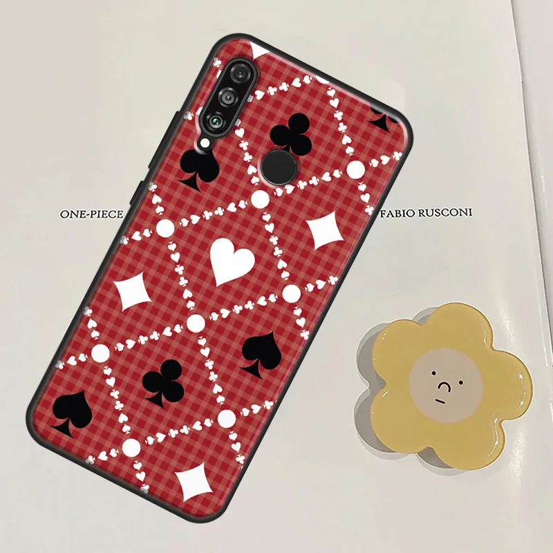 CASINO PLAYING CARDS COLLECTION For Huawei Nova 11 9 10 SE Y60 Y70 Y90 Y61 Y91 Nova 3i 7i 8i 11i P20 P40 Lite P30 Pro Case