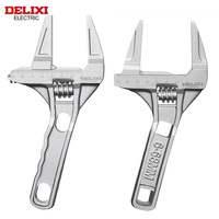 DELIXI ELECTRIC Bathroom Wrench Universal Wrench Big Opening and Toothed Anti-skid Dual-purpo for Maintaining Bathroom Facilitie