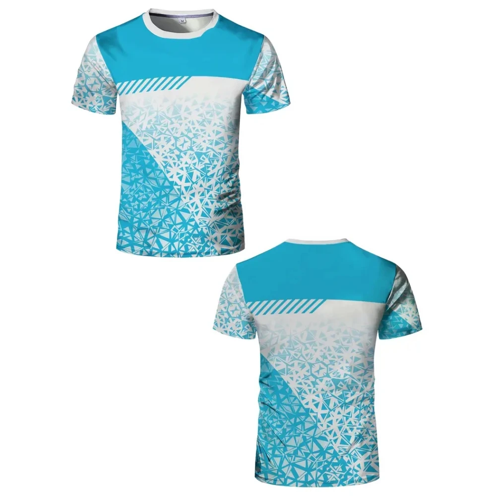 Gym Man T Shirt Geometric Color Blocks Printing Sports Gym Short Sleeve Tees Quick Drying Running Men Oversized Clothing