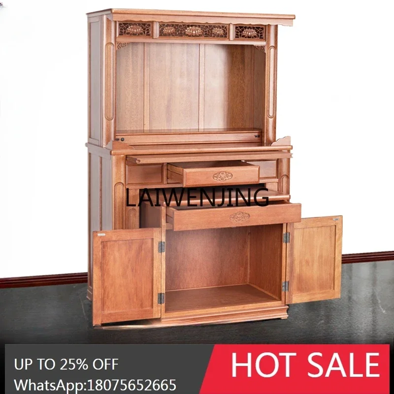 Guanyin household offering cabinet Solid wood simple altar cabinet