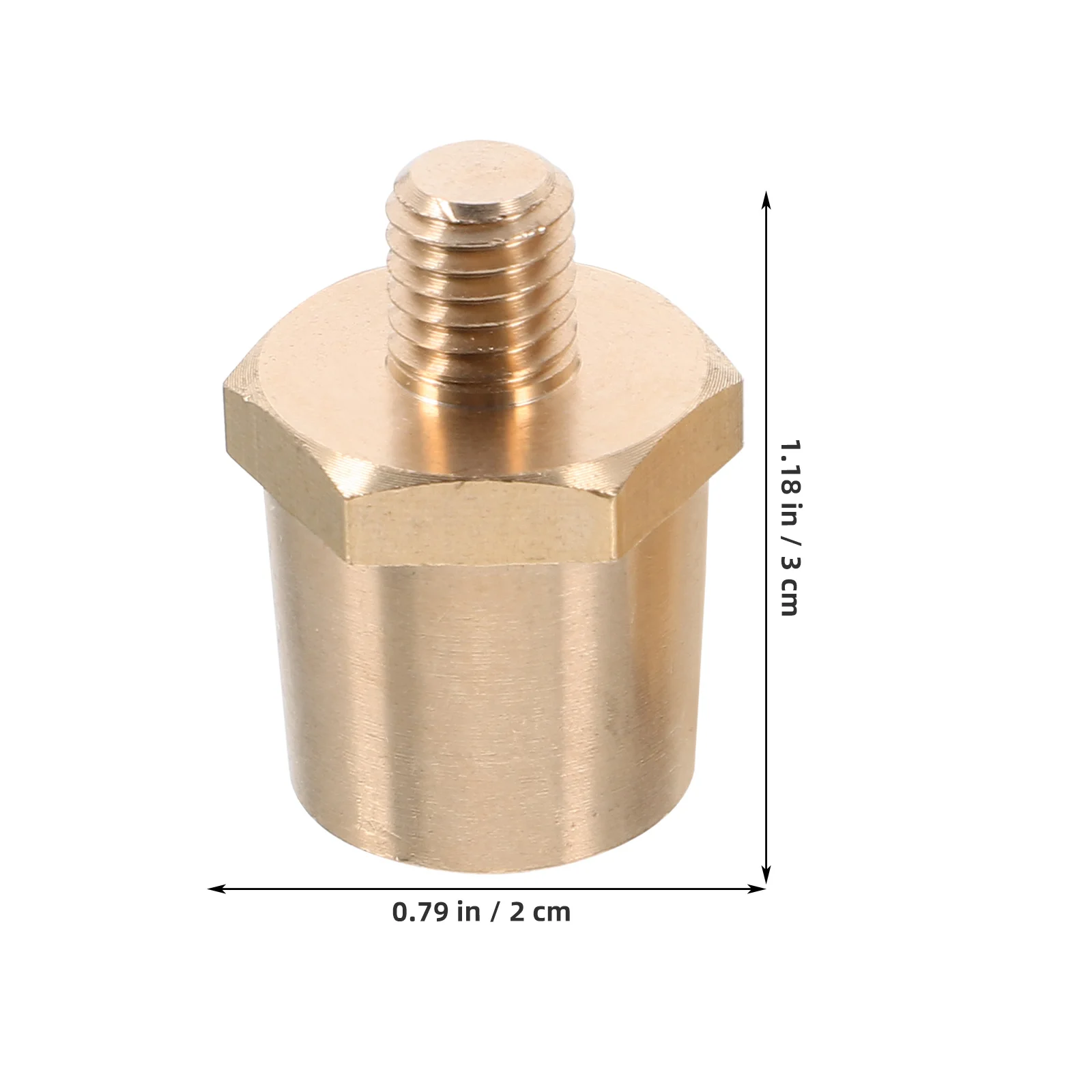 

2Pcs Brass Terminal Connectors 8mm Thread Side Post Adapter Secure Power Adapters for Car Side Post Terminal