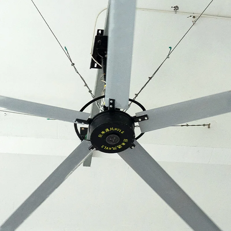 16/18/22/24ft High Capacity Low Speed Industrial Ventilation Fan Warehouse & Factory HVLS Ceiling Fan