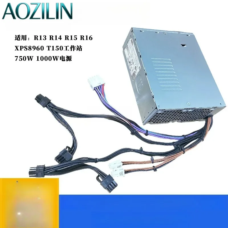 Replacement Power Supply PSU 750W 1000W 1350W for T3660 T3680 R13 R14 R15 R16 XPS8960 T150 Desktop Workstation