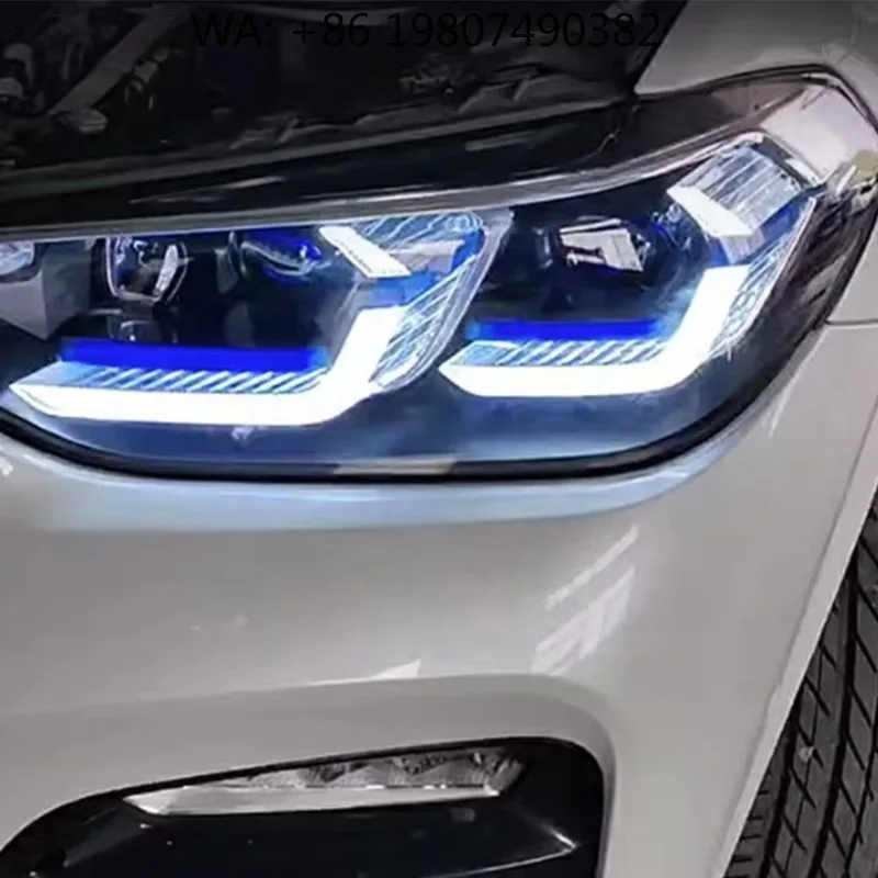 LCI Style  Headlight Assembly, Fog Steering High Low Beam Lamp, Plug and Play Professional Auto Upgrade Parts