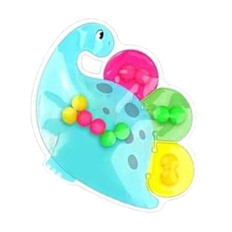 เด็ก ๆ การพัฒนาอารมณ์ความรู้สึกบีบของเล่นไดโนเสาร์รูปร่างการจับคู่สีเกมก่อนวัยเรียนกิจกรรมการเรียนรู้ก่อนวัยเรียน