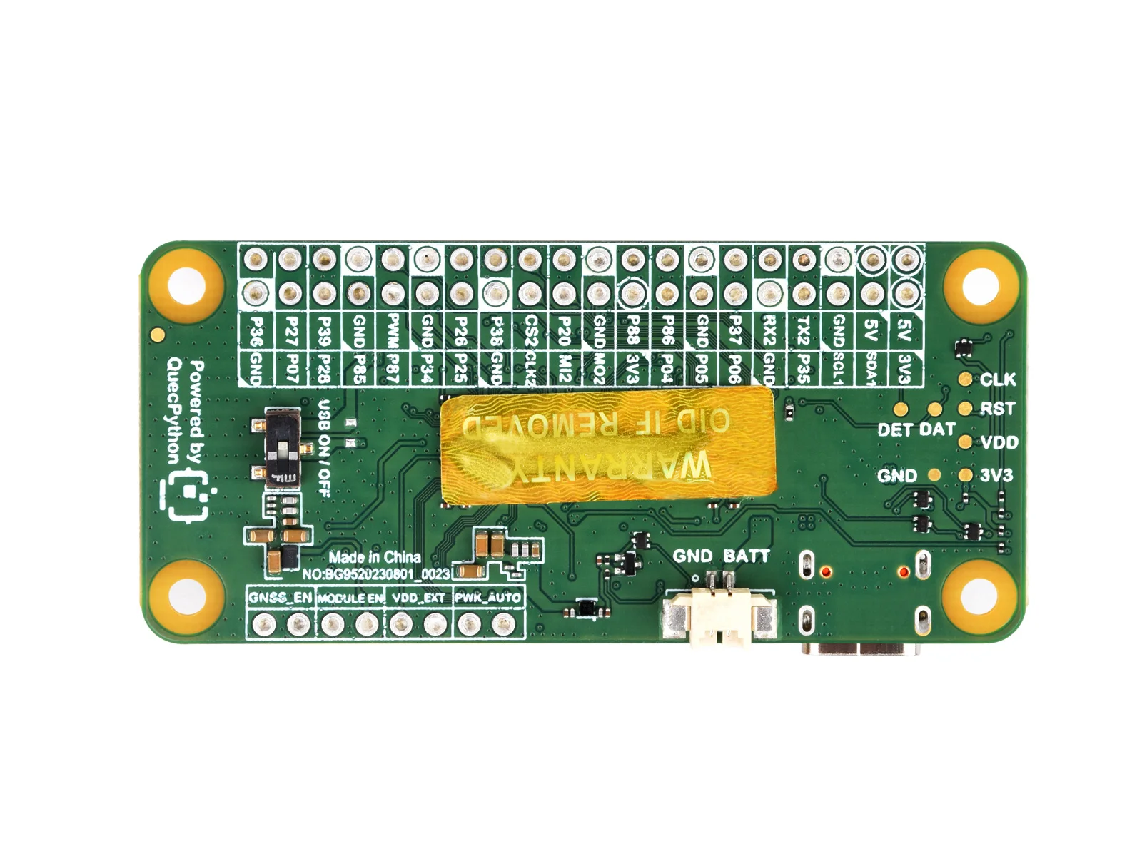 Imagem -04 - Waveshare-evb Development Board Projetado para Quecpython Baixo Consumo de Energia Suporta Lte Egprs Comunicação e Gnss Bg95