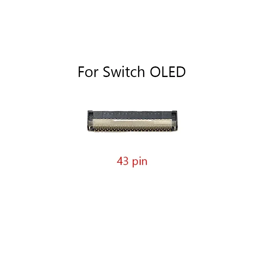 อะไหล่ปลั๊กคอนเนคเตอร์หน้าจอหน้าจอ LCD ของแท้5ชิ้นสำหรับสวิตช์ /lite/oled พอร์ตช่องเสียบบัตรสำหรับซ่อม