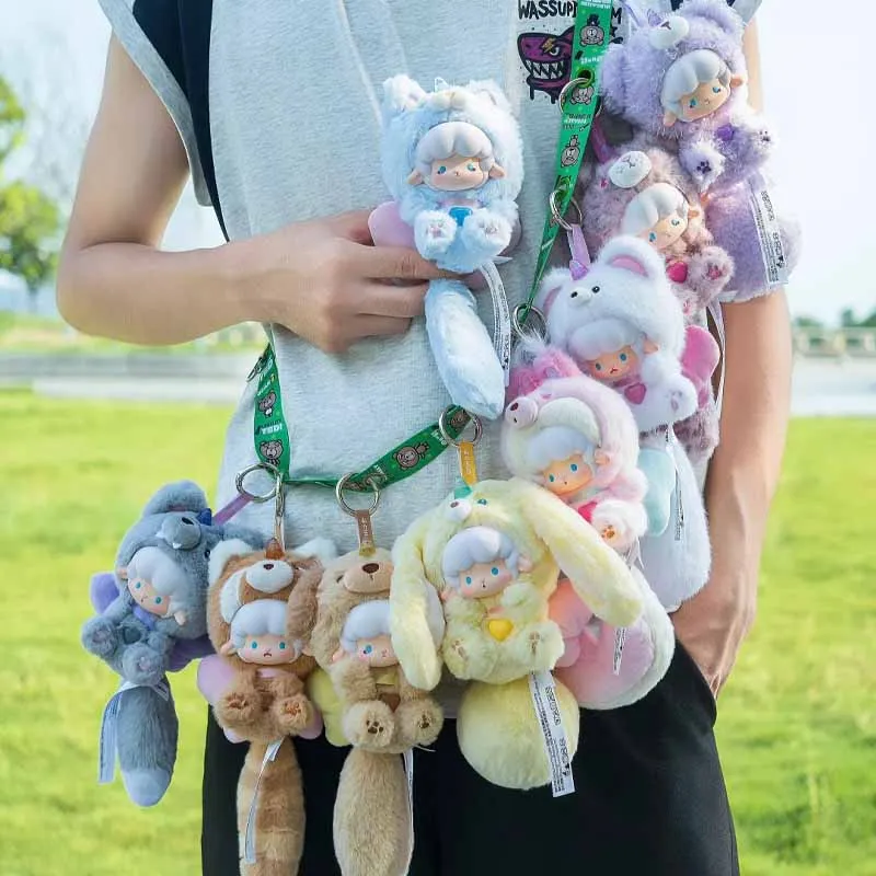 

Катящаяся овца, большой хвост, альянс животных, милая серия, слепая коробка, милая кукла-сюрприз, слепая коробка, рюкзак, подвеска, настольный орнамент, игрушка