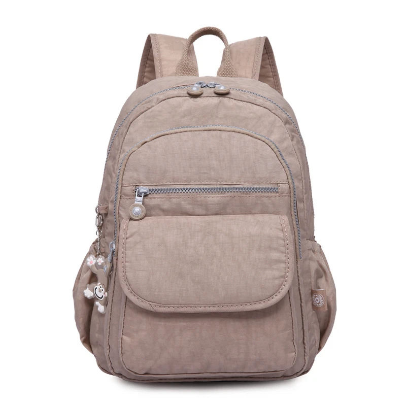 Highend A4 Large Capacity Nylon Men Women Backpack Girl Lightweight Waterproof Schoolbag Travel Bag Blue Red Purple Green M1503