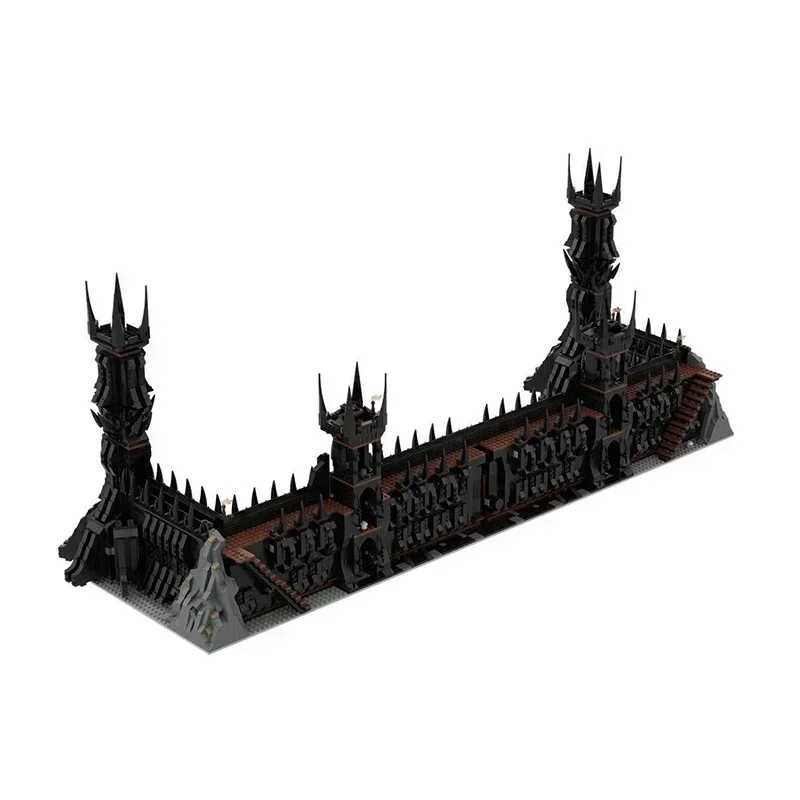

Magical Rings Movie Model Moc Building Bricks UCS Black Gate Technology Modular Blocks Gifts Christmas Toys DIY Sets Assembly