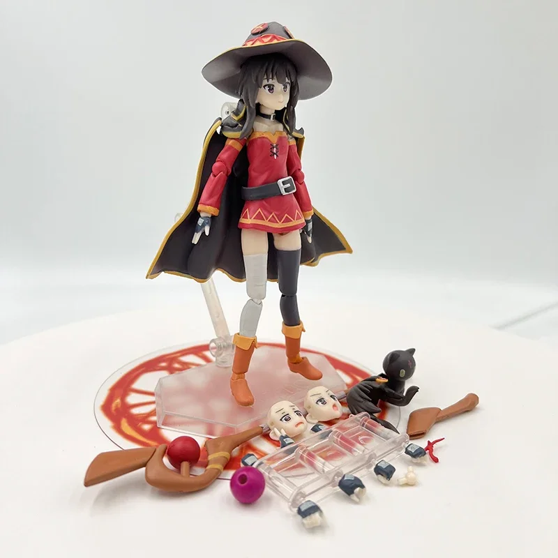 13cm Figma #407 KonoSuba 2 Megumin Anime Figure #399 KonoSuba Aqua Action Figure #425 Kazuma Figurine Adult Model Toys Gifts