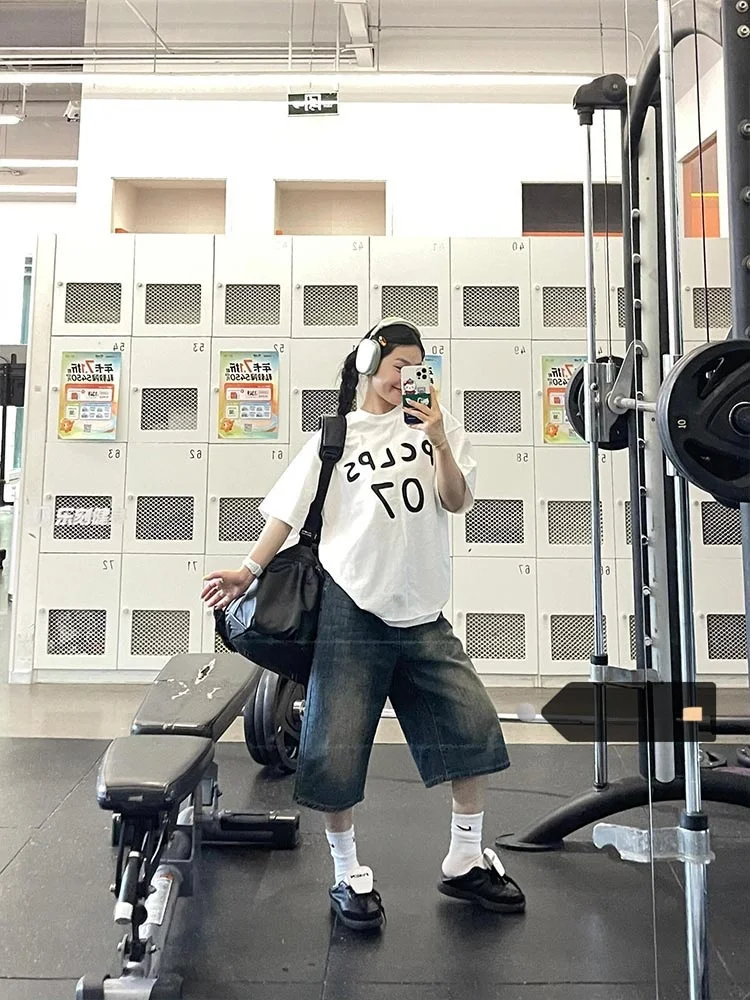 

Американские ретро сложенные джинсы с высокой талией, женские осенне-зимние свободные узкие прямые брюки с широкими штанинами