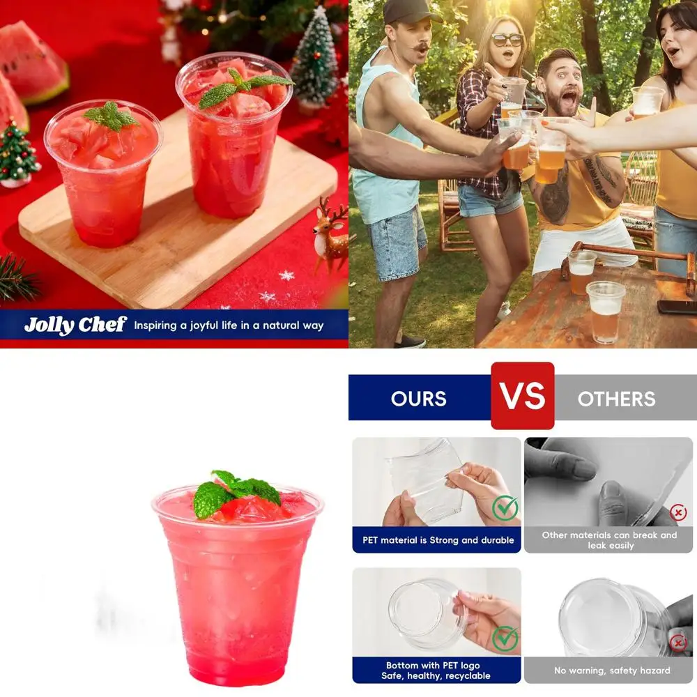 

Прозрачные пластиковые стаканчики на 1000 штук, идеально подходят для холодных напитков, вечеринок, свадеб и торжеств.