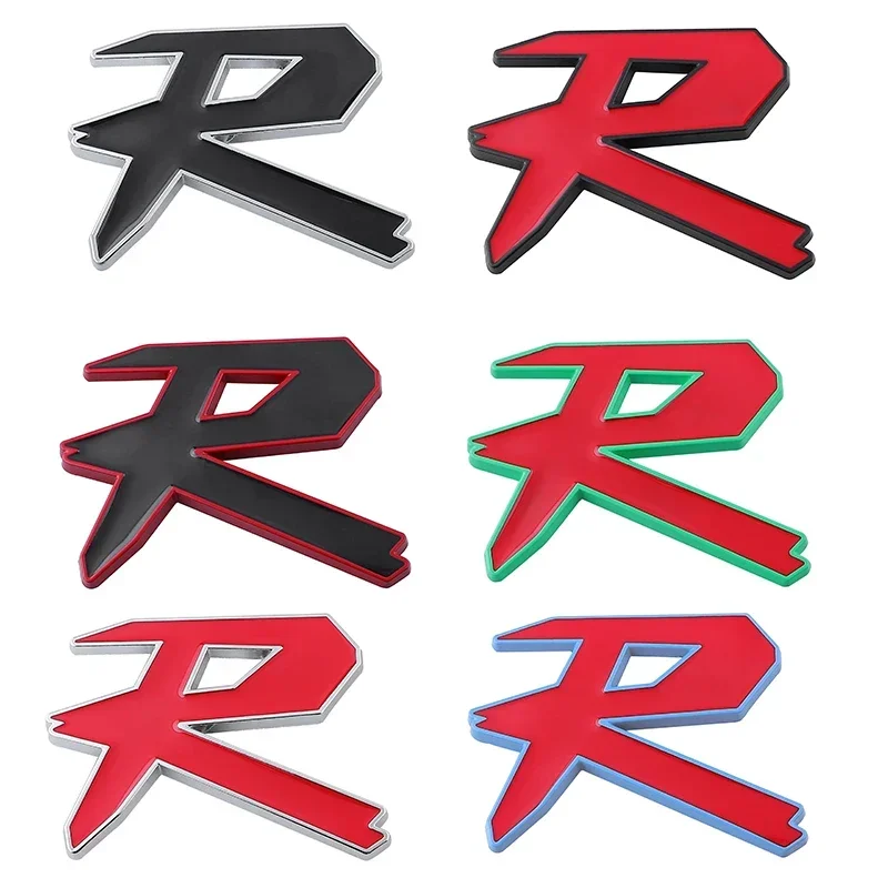 

3D Metal R Car Sticker Tools Suitable for Honda R Car Logo Rear Logo Fit Civic R Body Sticker Decorative Car Accessories