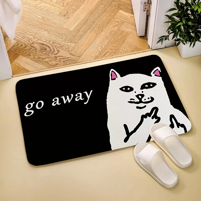 Kitchen Rug Finger Cat Room Rugs Bathroom Mat Balcony Carpets Home Carpet Entrance of House Foot Doormat Door Mats Bath Floor