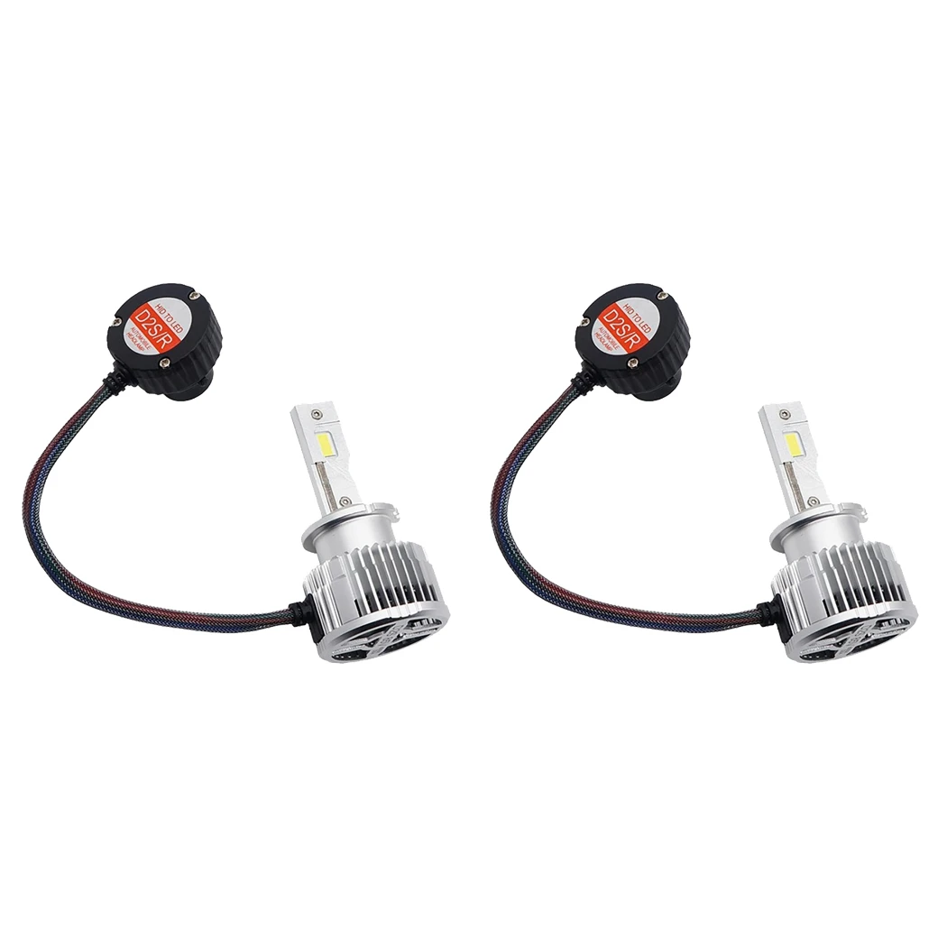 

D2S LED Headlight HID D2S/R Car Bulb LED 8000LM CSP Chip 6000K White 90W Easy Installation Plug and Play