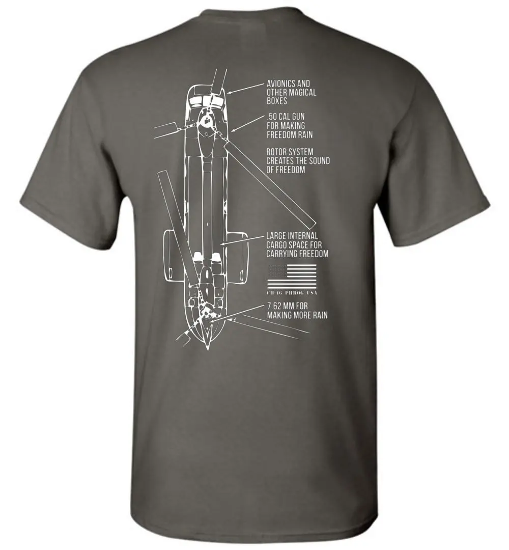 Creative Design CH-46 SeaKnight Transport Helicopter T-Shirt. Summer Cotton Short Sleeve O-Neck Mens T Shirt New S-3XL