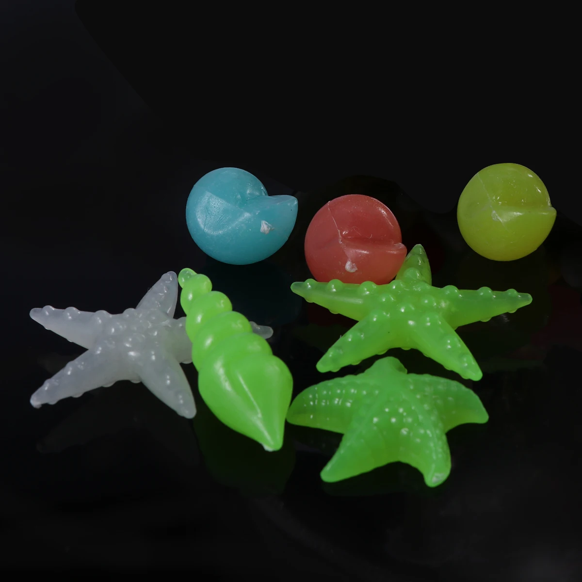 

60Pcs Colorful Luminous Pebbles Glow Stones for Fish Tank Aquarium Garden Decoration Night Glow Cobblestone Pebble