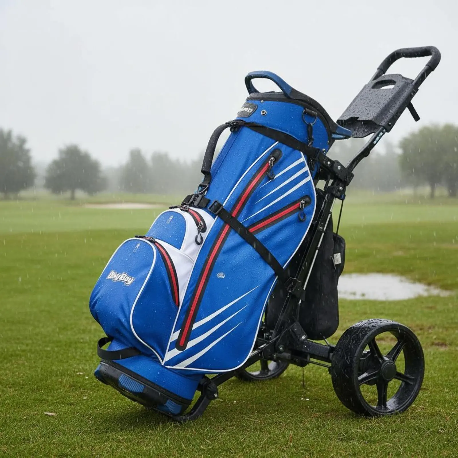 Lightweight Golf Vehicle Bag Anti-Collision Top Frame Waterproof Golf Bag Sports Gear Wear Resistant Removable Shoulder Strap