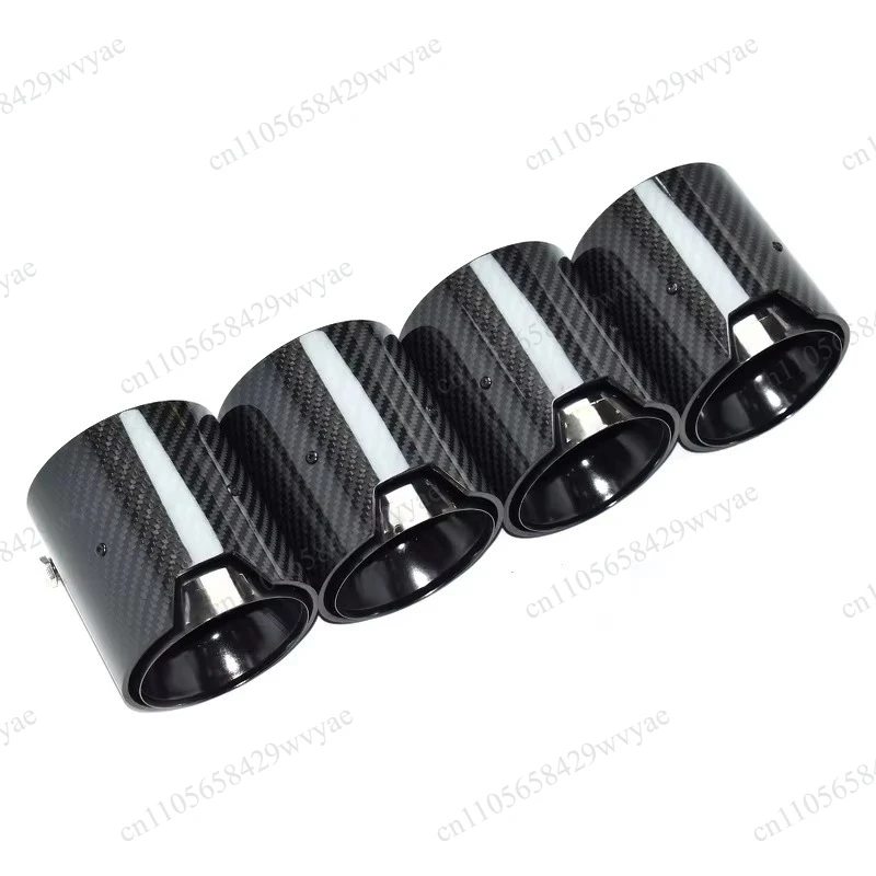 Hot Selling Tailpipe Upgrade Kit 4 PCS Carbon Fiber Blue Dedicated Stainless Steel Muffler Exhaust for M2 F87 M3 F80 M4 F82 F83