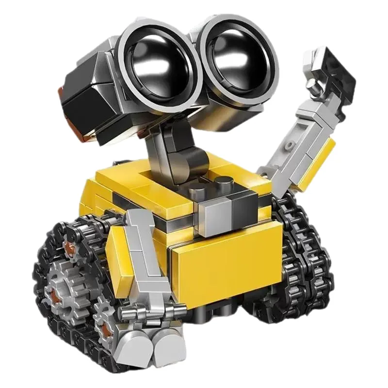 Espaço quente mini robô moc tijolos de construção brinquedos rastreados modelo bot clássico filme blocos de ficção científica bonecas crianças adultos presentes de natal