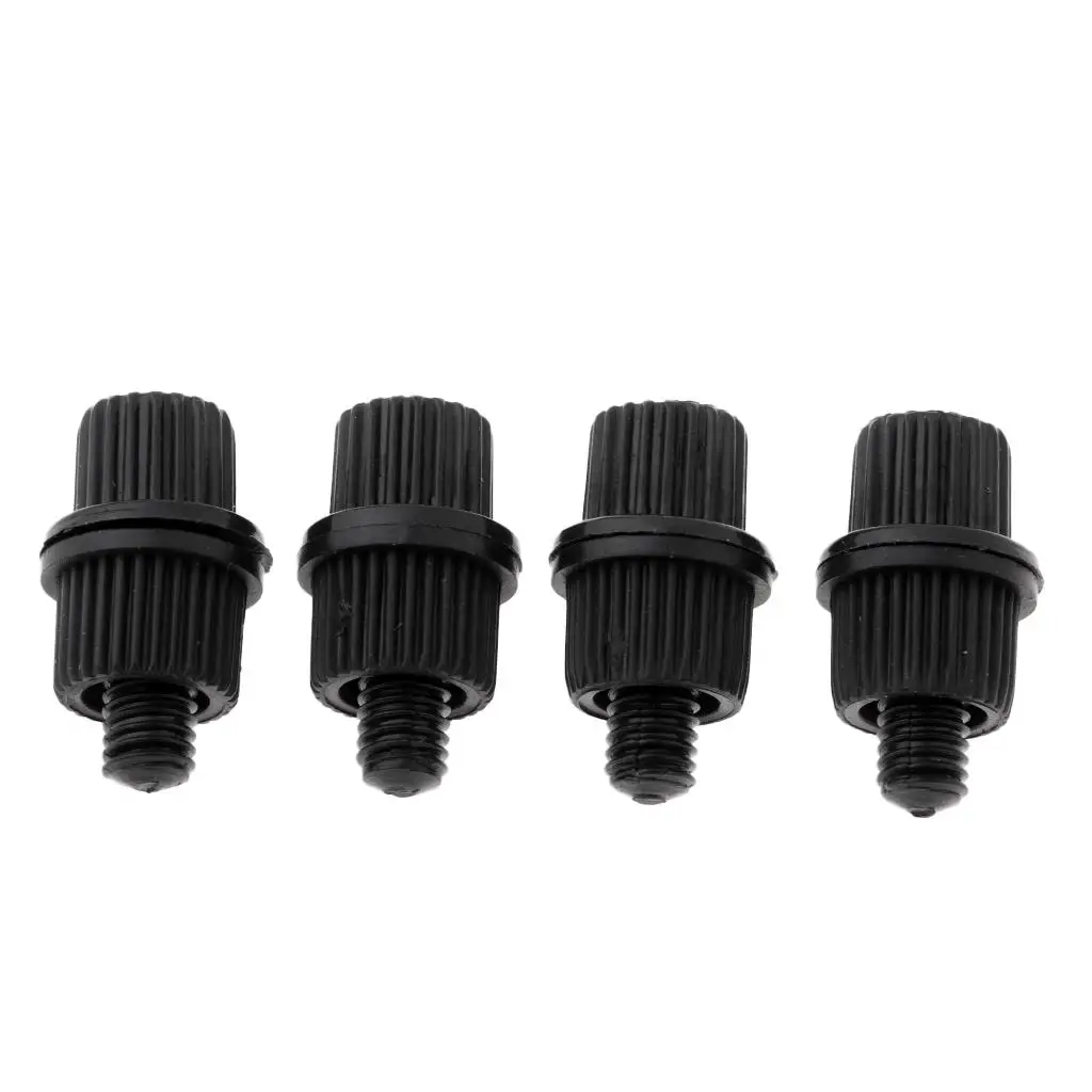 4 Sets Black Nylon License Plate Frame Bolts Screws for Motorcycle Motorbike