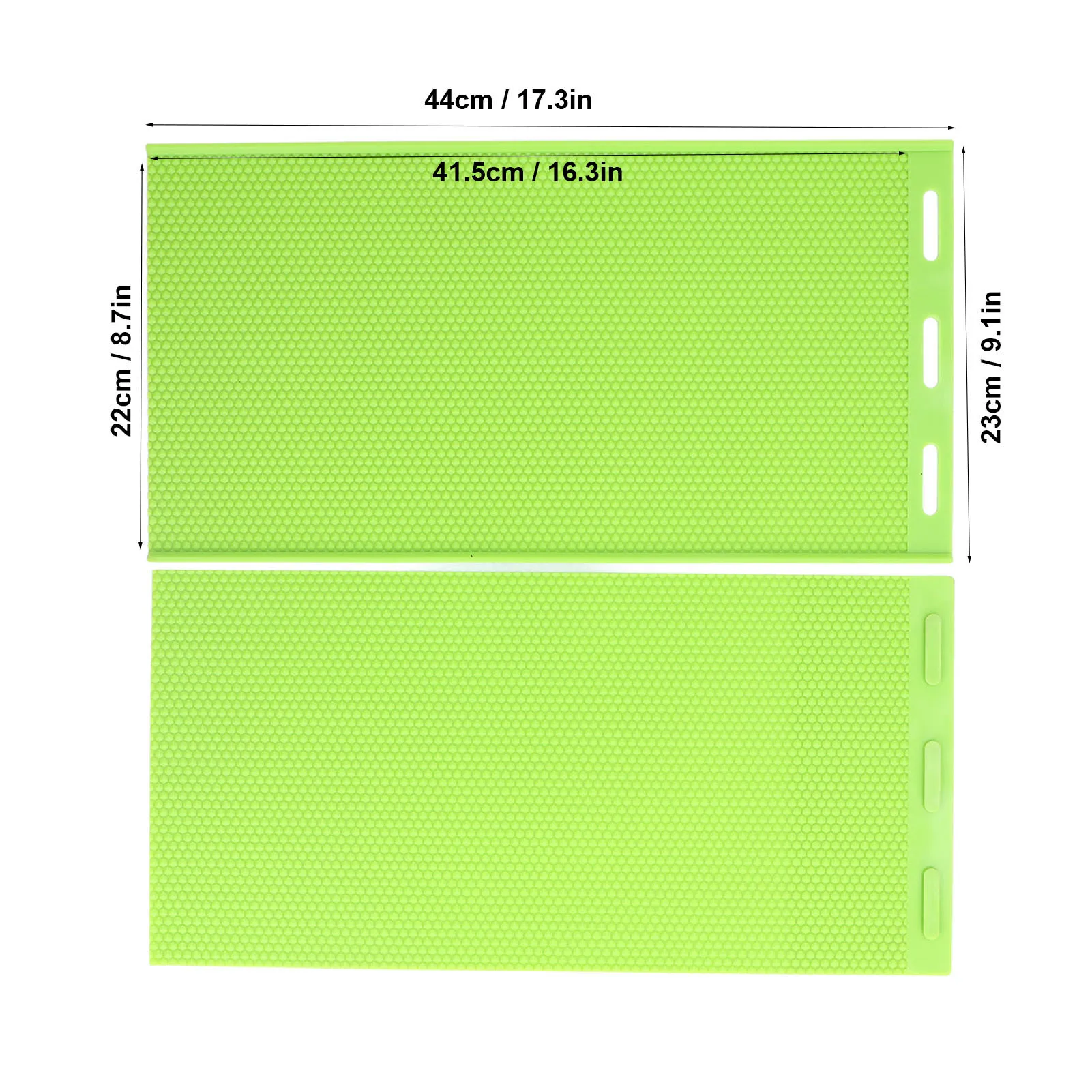 Molde de hoja de cera de abejas de silicona, 2 uds., 5,4mm, base de cera de abejas, molde de prensa, equipo de apicultor, molde de prensa de cera de abejas, molde de hoja de cera de abejas