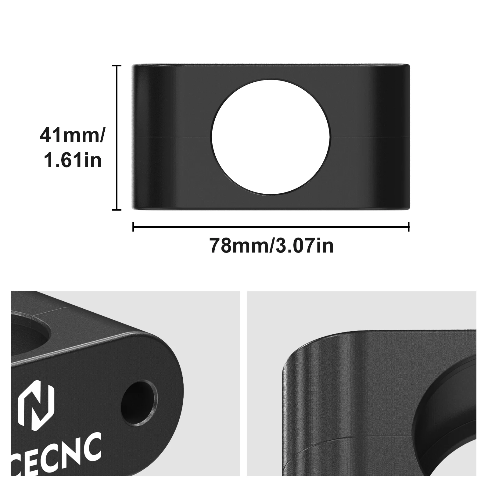 NICECNC Lenkstangenbuchse aus Aluminium für Yamaha Blaster 200, Yamaha Raptor 660 700, YFZ450, Banshee, Warrior 350 Zubehör – Detail 12