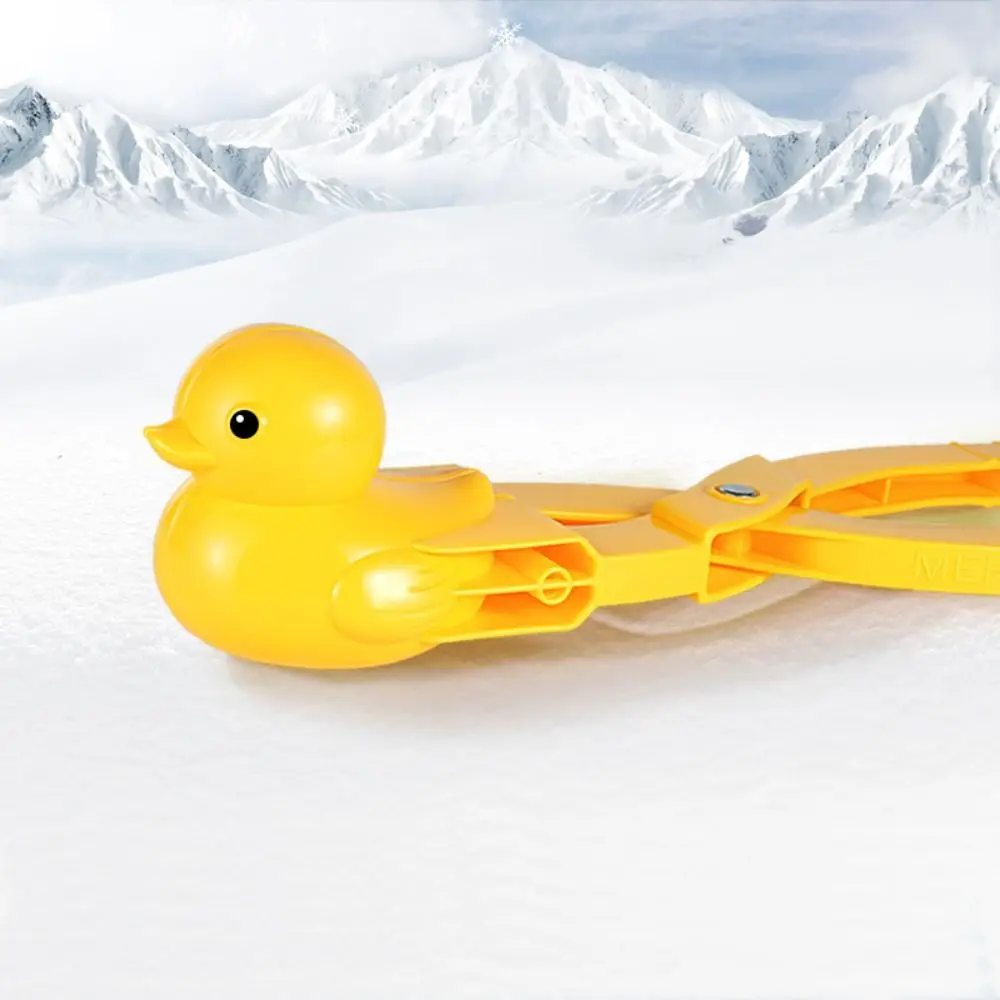 Montessori Duck Snowball Clip Early Education Sports Dinosaur Snowball Maker Mold Bear Double Ball Sand Making Mould Winter