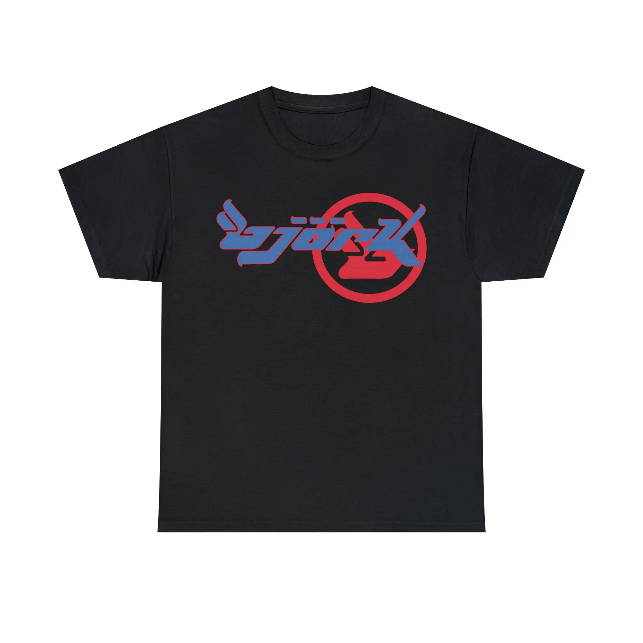 Bjork Homogenic Circle Logo T shirt Blue Red