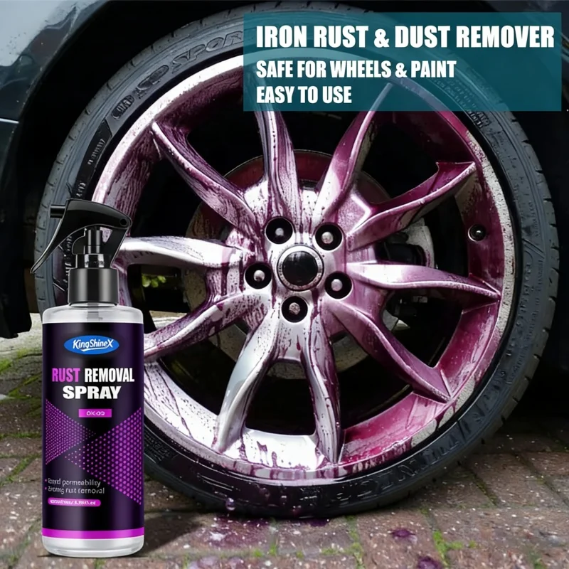 Auto-Felgenreiniger Mehrzweck-Rostentferner Bremsfarben-Schutz Metallstaub-Eisenpulver-Entferner Autopflege Chrom-Spray