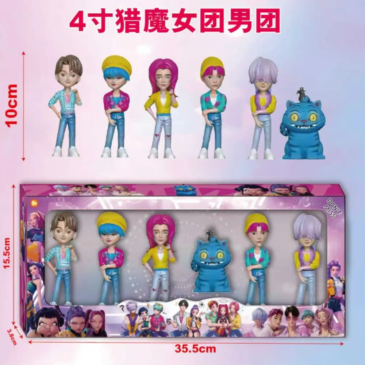 2025 Kpop Охотники на демонов, экшн-фигурка, игрушка, Дерпи, Тигр Руми Мира, Зуи, фигурка киски, кукла для фанатов, подарочная цветная коробка