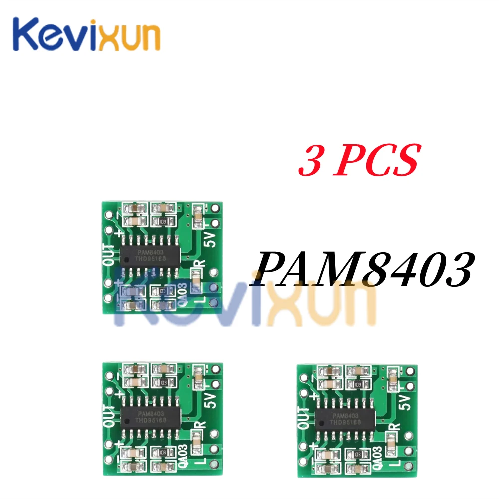 10pcs/5pcs/1pc PAM8403 Audio 2x3W Mini Digital Power Amplifier Board for Class D Stereo Audio Amplifier Module 5V Power