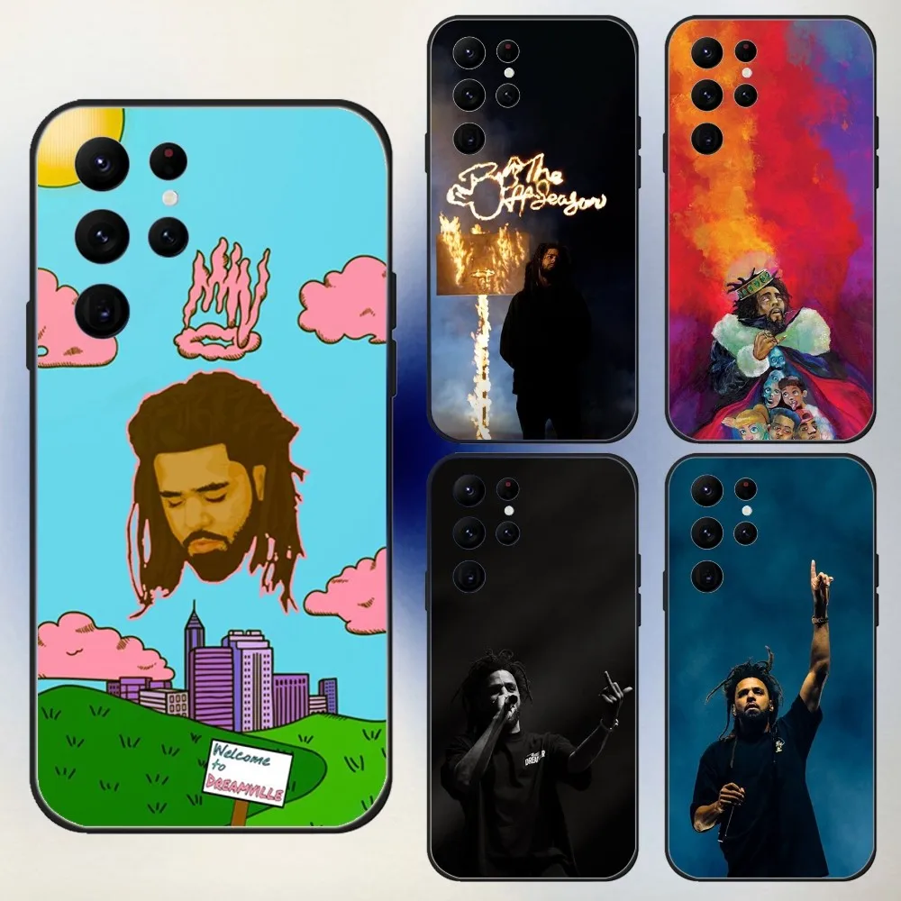 J Cole Rapper Midnight Delet Later Phone Case For Samsung S24,23,22,30,21,10,9,Ultra,Plus,Lite,FE,5G Black Soft Case