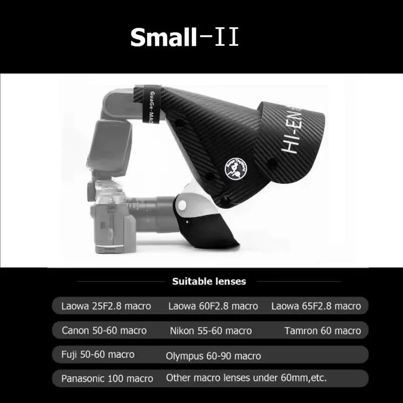 Guage Universal Hoof Cover Flash Diffuser Softbox Speedlight Reflector Snoot Camera Accessories for Macro Lens Shooting image 3