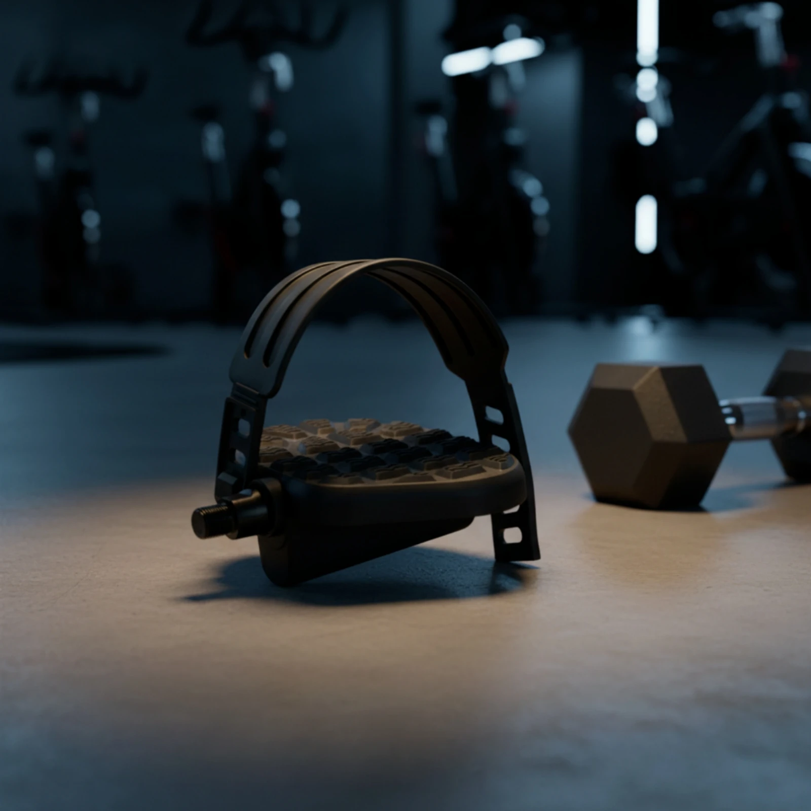 Home Gym Compact - Pedali per cyclette con cinghie, pedali
