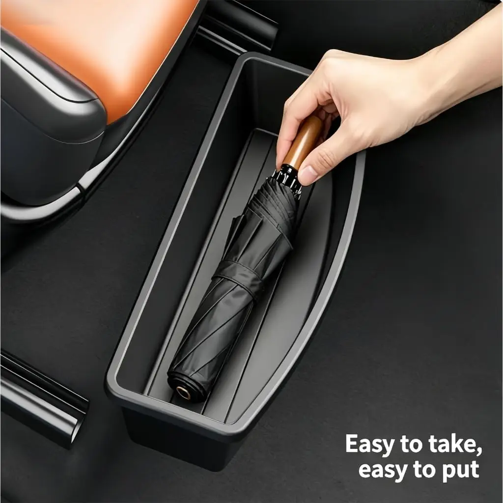 General Motors car seat under-storage box, non-slip automatic seat drawer, removable storage box, ABS car accessory organizer