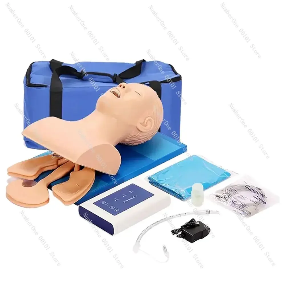 Electronic Human Tracheal Intubation Model Oral Nasopharyngeal Adult Airway Emergency Medical Nursing Training Mannequin