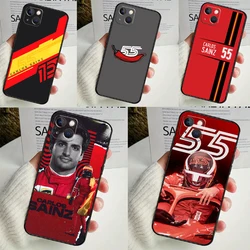 Carlos Sainz F1 Case For iPhone 14 13 12 11 16 15 Pro Max Mini Cover X XR XS 8 7 14 16 15 Plus Accessories