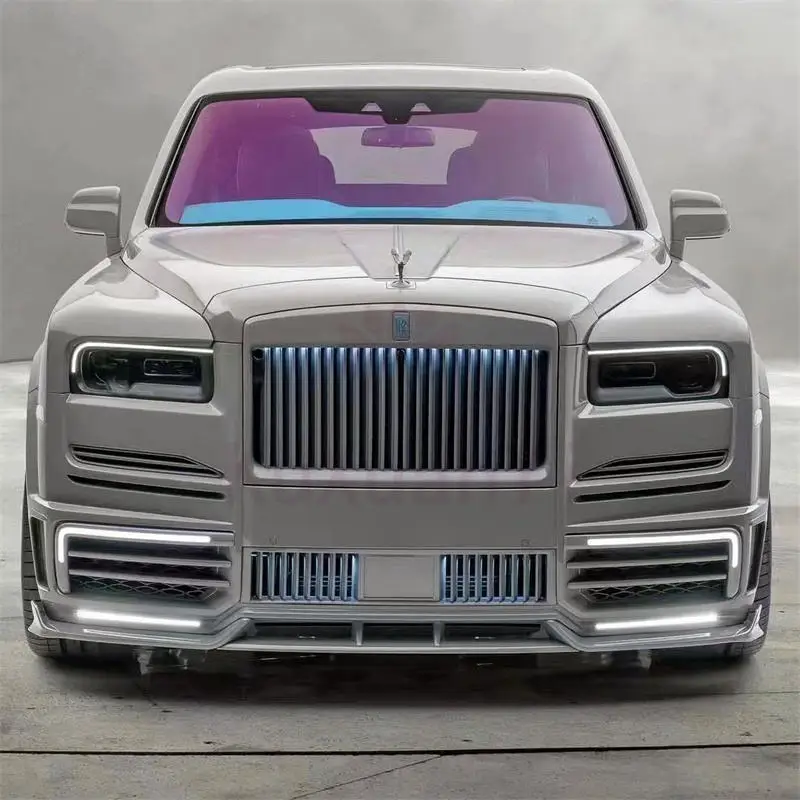 Hot Selling Cullinan M-Style Dry Carbon Body Kit Updated Front Bumper Rear Bumper & Engine Hood for Rolls Royce Cullinan